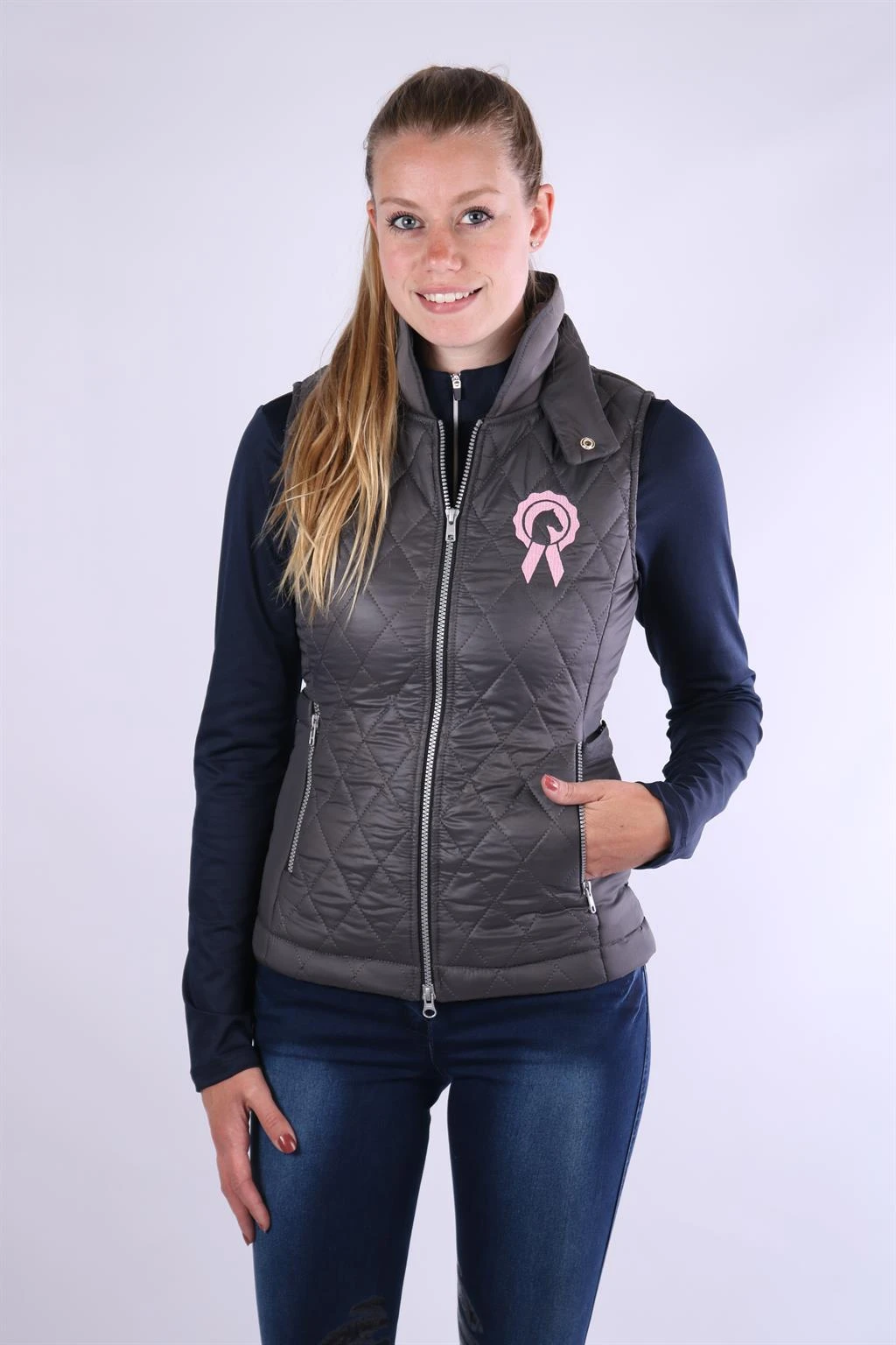 Bodywarmer Paardenpraat By EJ Eve Grijs 5 Bodywarmer Paardenpraat By EJ Eve Grijs - Afbeelding 3