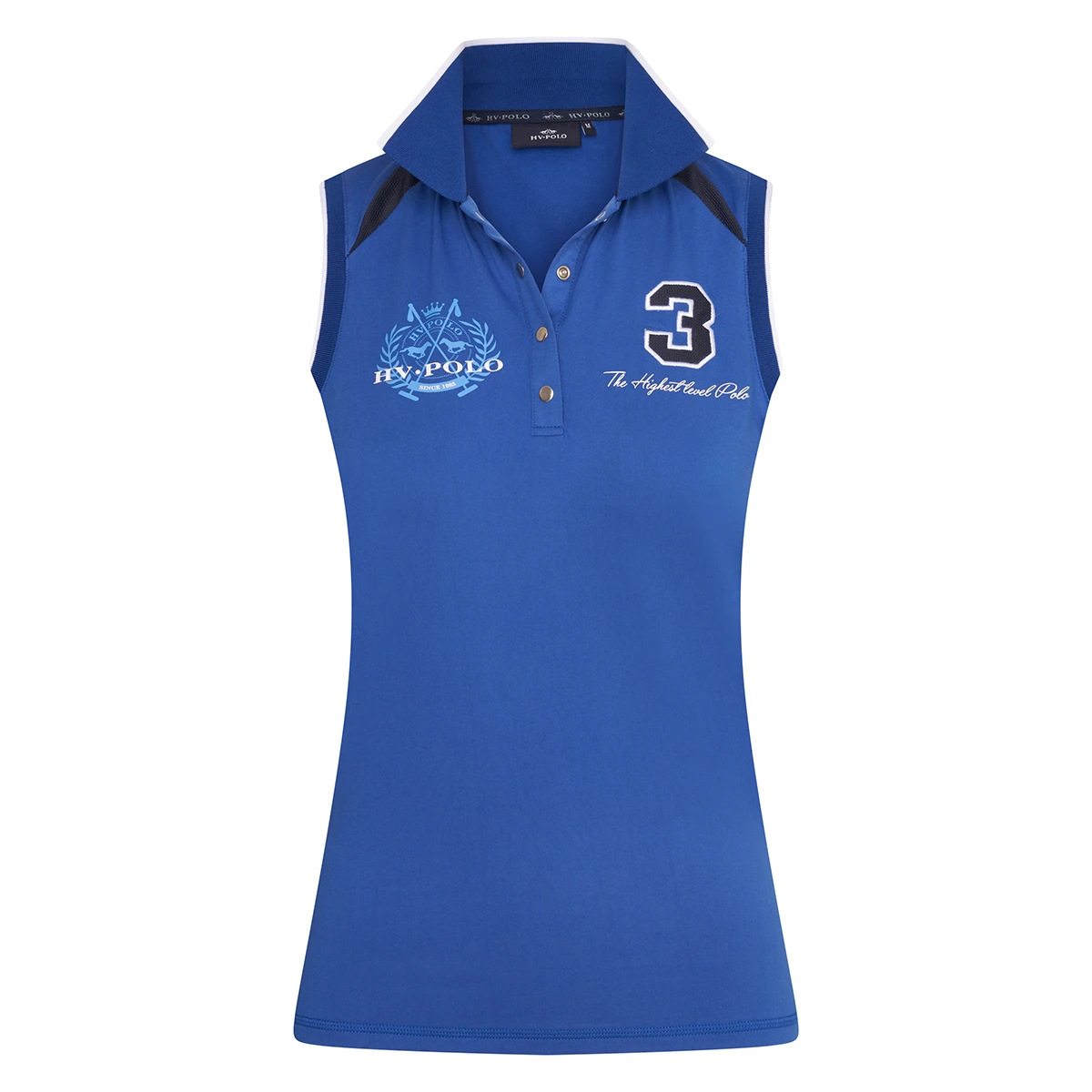 Polo HV POLO Favouritas Tech Mouwloos Middenblauw 3 Polo HV POLO Favouritas Tech Mouwloos Middenblauw