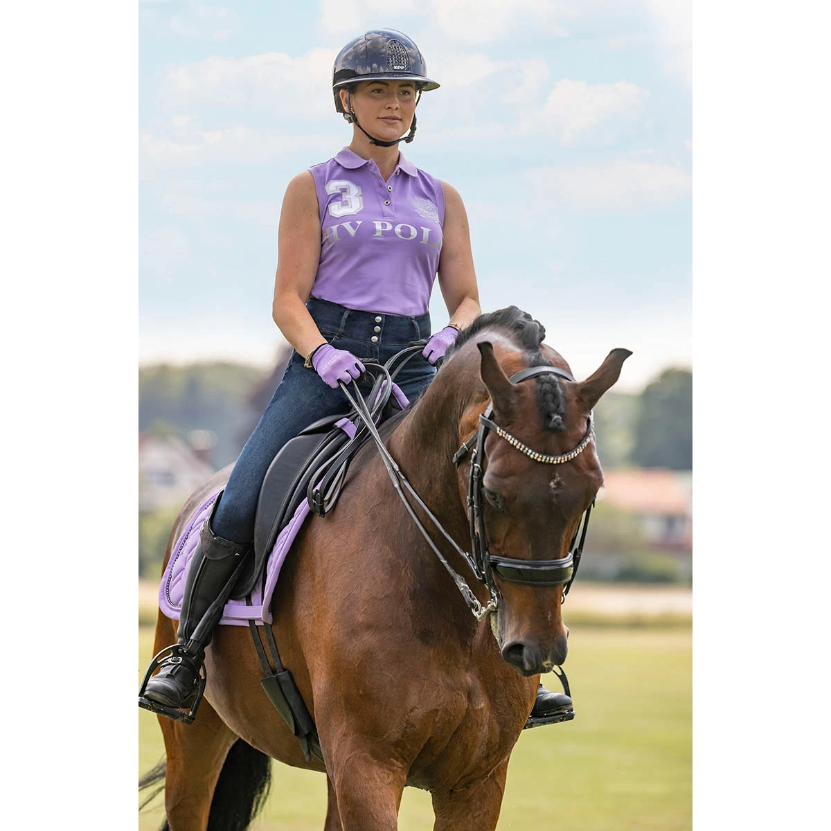 Polo HV POLO HVPFavouritas Mouwloos Paars 11 Polo HV POLO HVPFavouritas Mouwloos Paars - Afbeelding 9