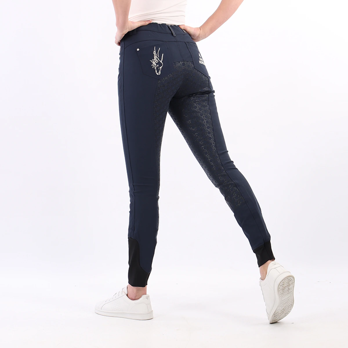 Rijbroek BR 4-EH Seth Full Grip Kids Donkerblauw 3 Rijbroek BR 4-EH Seth Full Grip Kids Donkerblauw