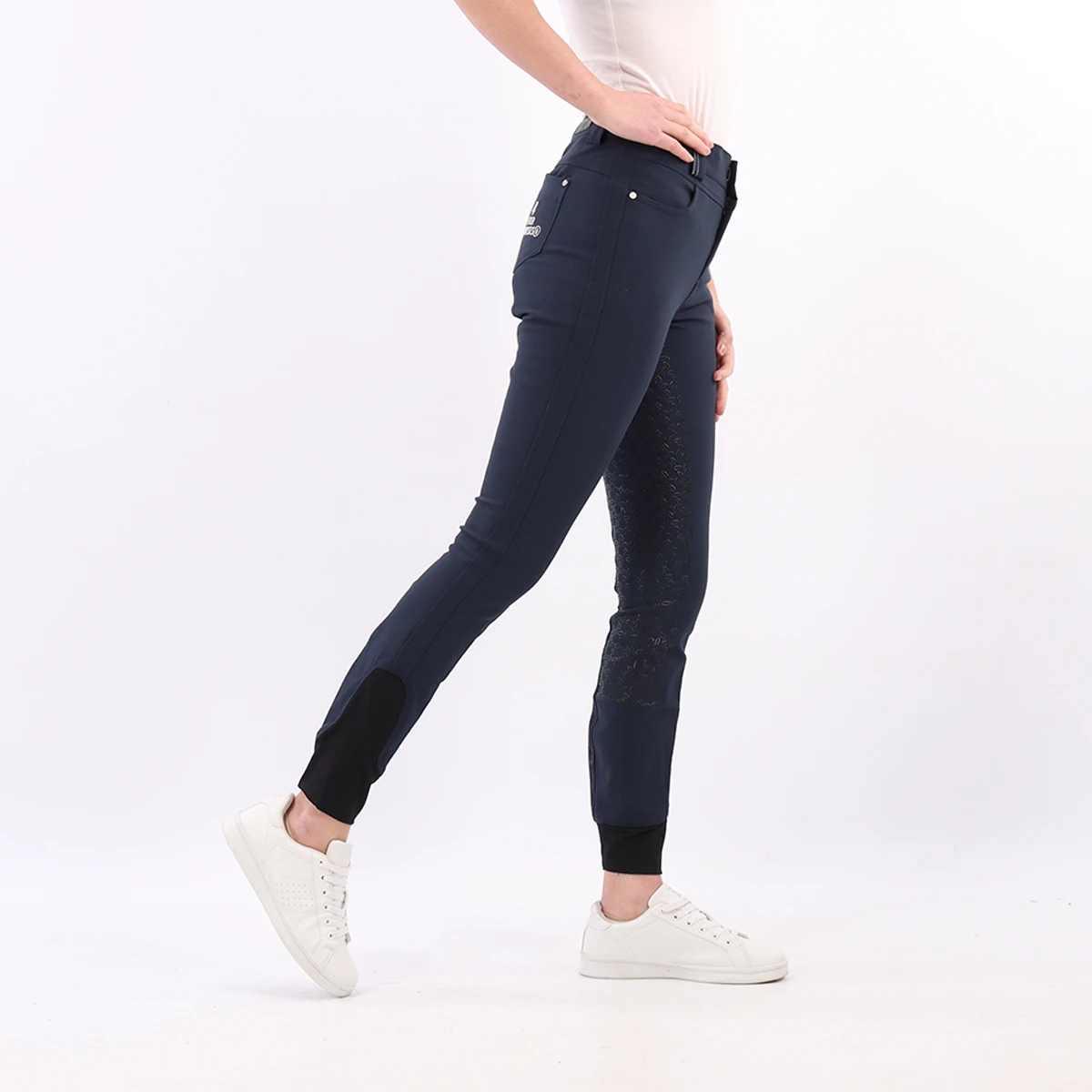 Rijbroek BR 4-EH Seth Full Grip Kids Donkerblauw 5 Rijbroek BR 4-EH Seth Full Grip Kids Donkerblauw - Afbeelding 3