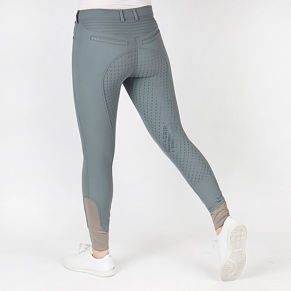 Rijbroek Cavallo CAVACalima Full Grip Lichtblauw 3 Rijbroek Cavallo CAVACalima Full Grip Lichtblauw