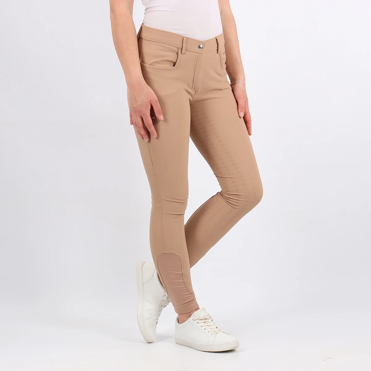 Rijbroek Covalliero Full Grip Lichtbruin 4 Rijbroek Covalliero Full Grip Lichtbruin - Afbeelding 2