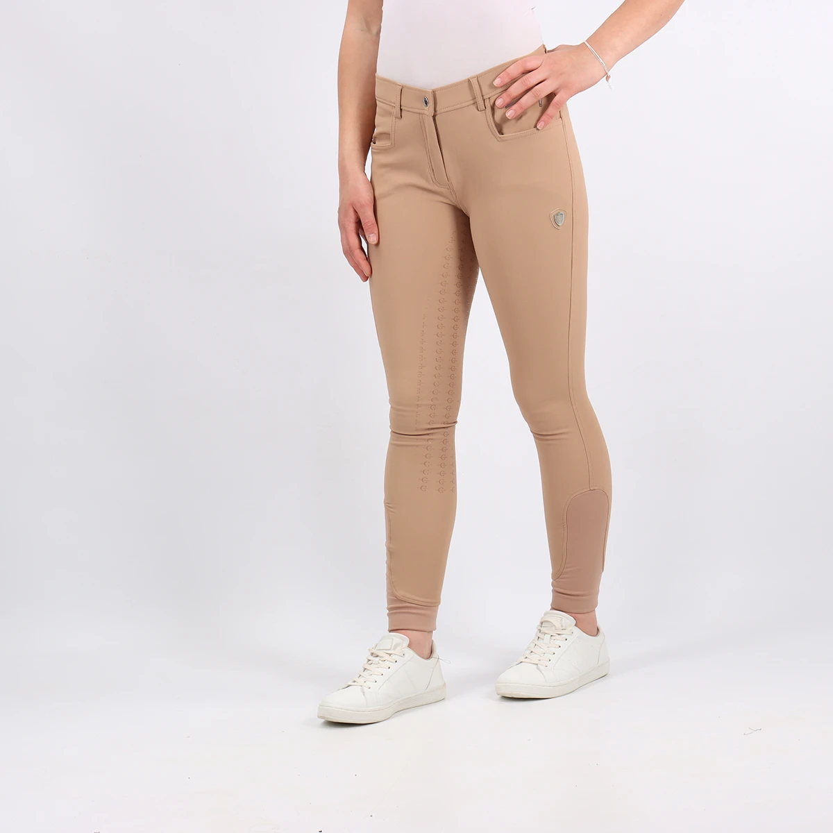 Rijbroek Covalliero Full Grip Lichtbruin 5 Rijbroek Covalliero Full Grip Lichtbruin - Afbeelding 3