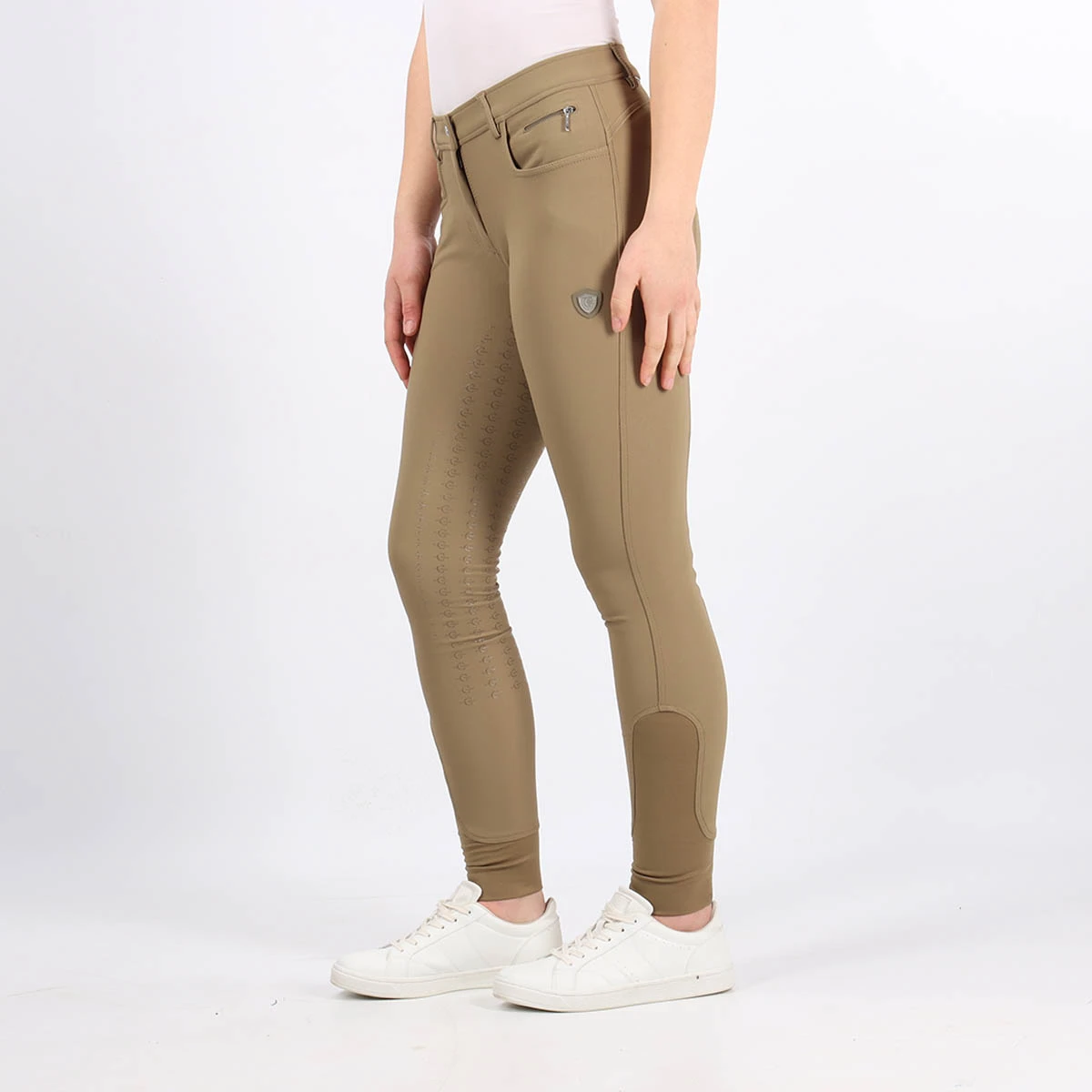 Rijbroek Covalliero Full Grip Middengroen 4 Rijbroek Covalliero Full Grip Middengroen - Afbeelding 2