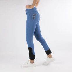 Rijbroek Epplejeck Miami Kids Siliconen Middenblauw -Stijlvolle Ruiter rijbroek epplejeck miami kids siliconen middenblauw 1500x1500 114398