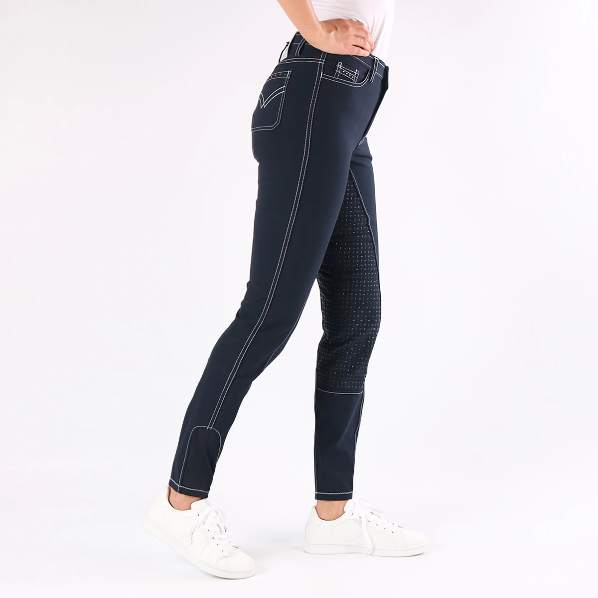 Rijbroek Epplejeck Sparkle Full Grip Kids Donkerblauw 5 Rijbroek Epplejeck Sparkle Full Grip Kids Donkerblauw - Afbeelding 3