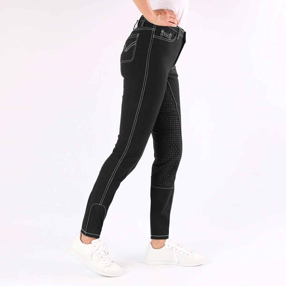 Rijbroek Epplejeck Sparkle Full Grip Kids Zwart 5 Rijbroek Epplejeck Sparkle Full Grip Kids Zwart - Afbeelding 3