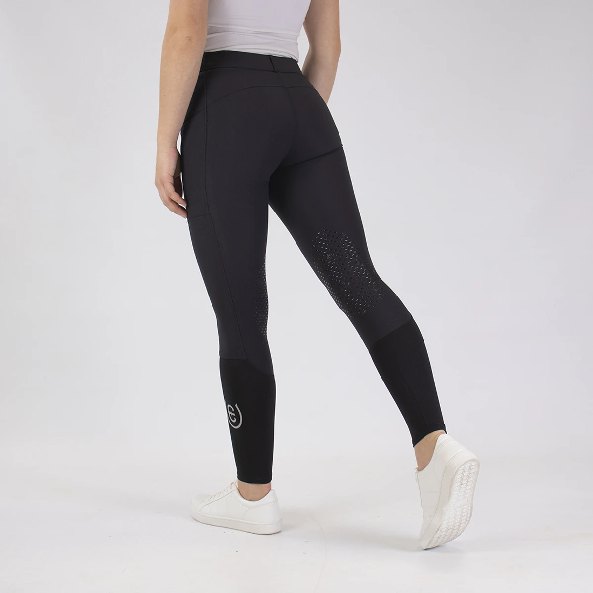 Rijbroek Equestrian Stockholm Deep Olivine Knie Grip Zwart 3 Rijbroek Equestrian Stockholm Deep Olivine Knie Grip Zwart