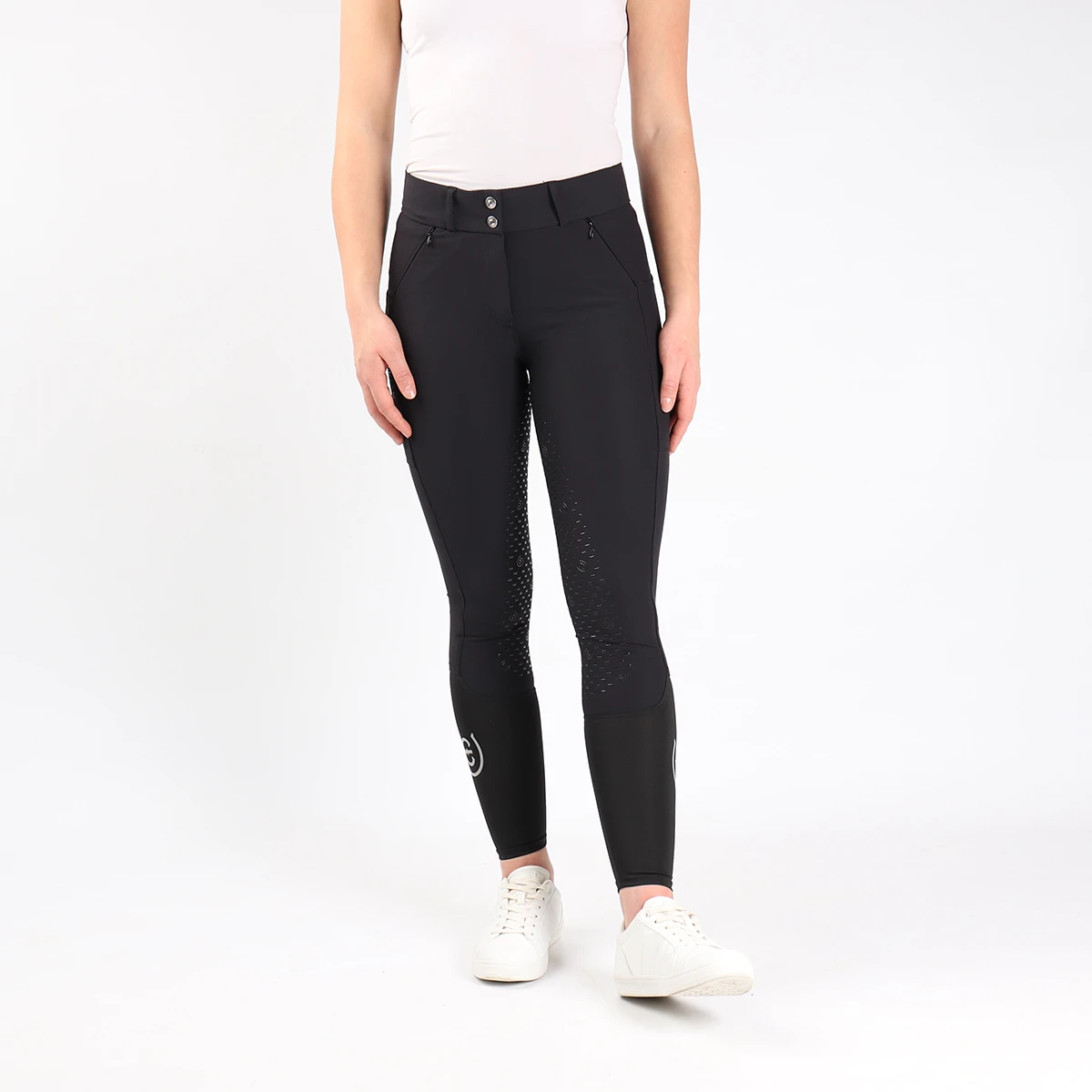 Rijbroek Equestrian Stockholm Dressage Elite Full Grip Zwart 4 Rijbroek Equestrian Stockholm Dressage Elite Full Grip Zwart - Afbeelding 2