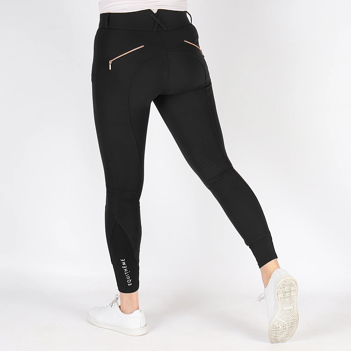 Rijbroek Equithème Kenya Knie Grip Zwart 3 Rijbroek Equithème Kenya Knie Grip Zwart