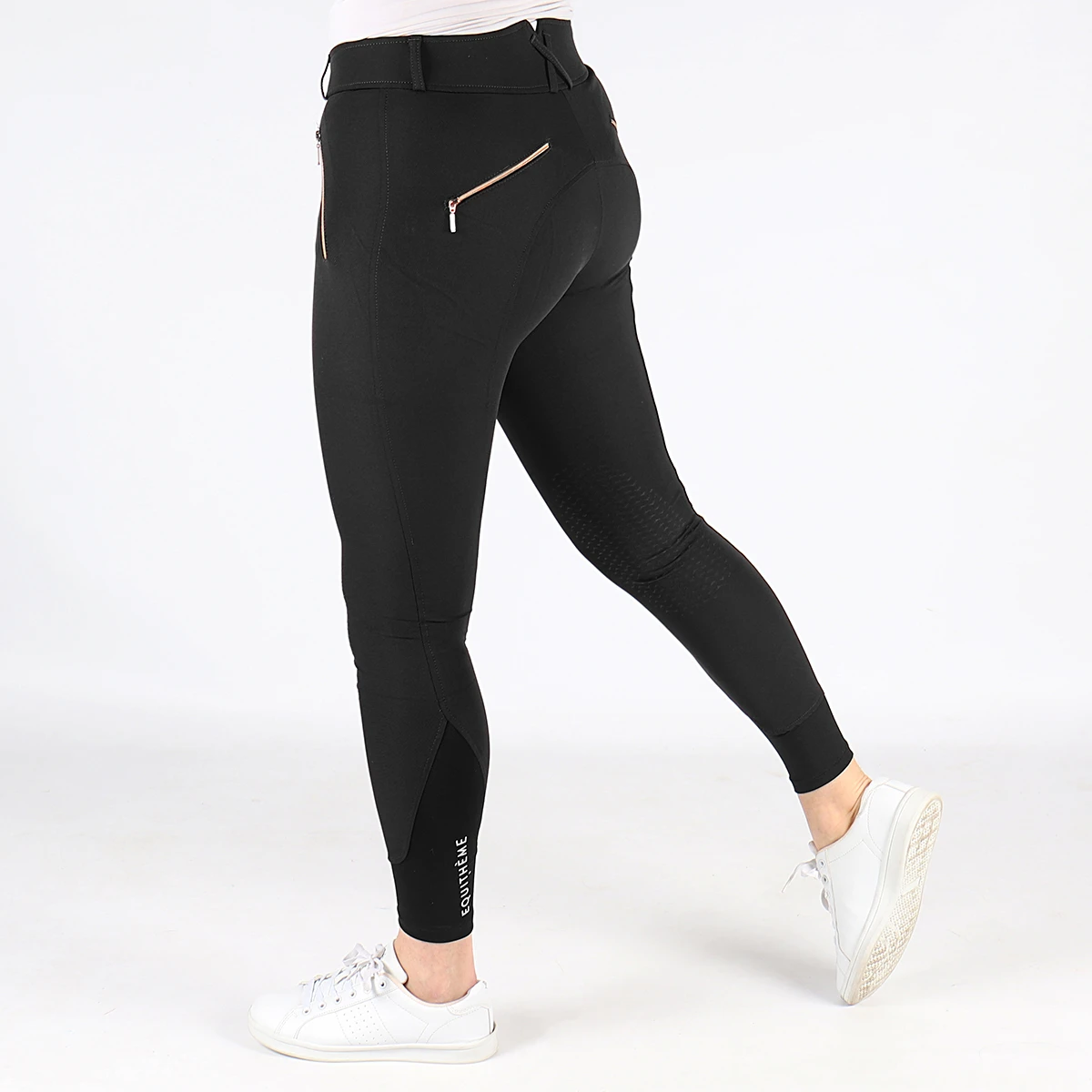 Rijbroek Equithème Kenya Knie Grip Zwart 5 Rijbroek Equithème Kenya Knie Grip Zwart - Afbeelding 3