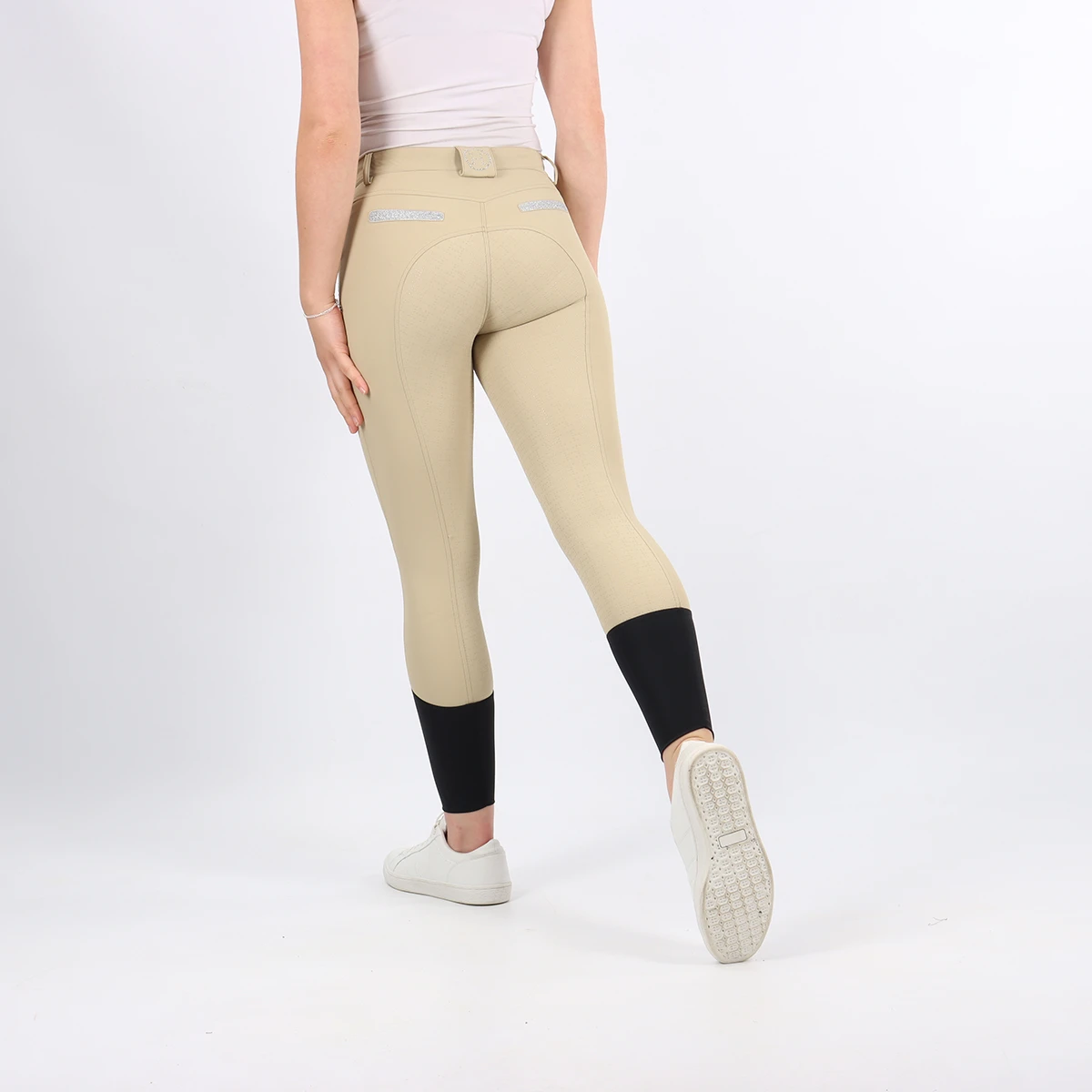 Rijbroek Harcour Vogue Full Grip Lichtbruin 4 Rijbroek Harcour Vogue Full Grip Lichtbruin - Afbeelding 2