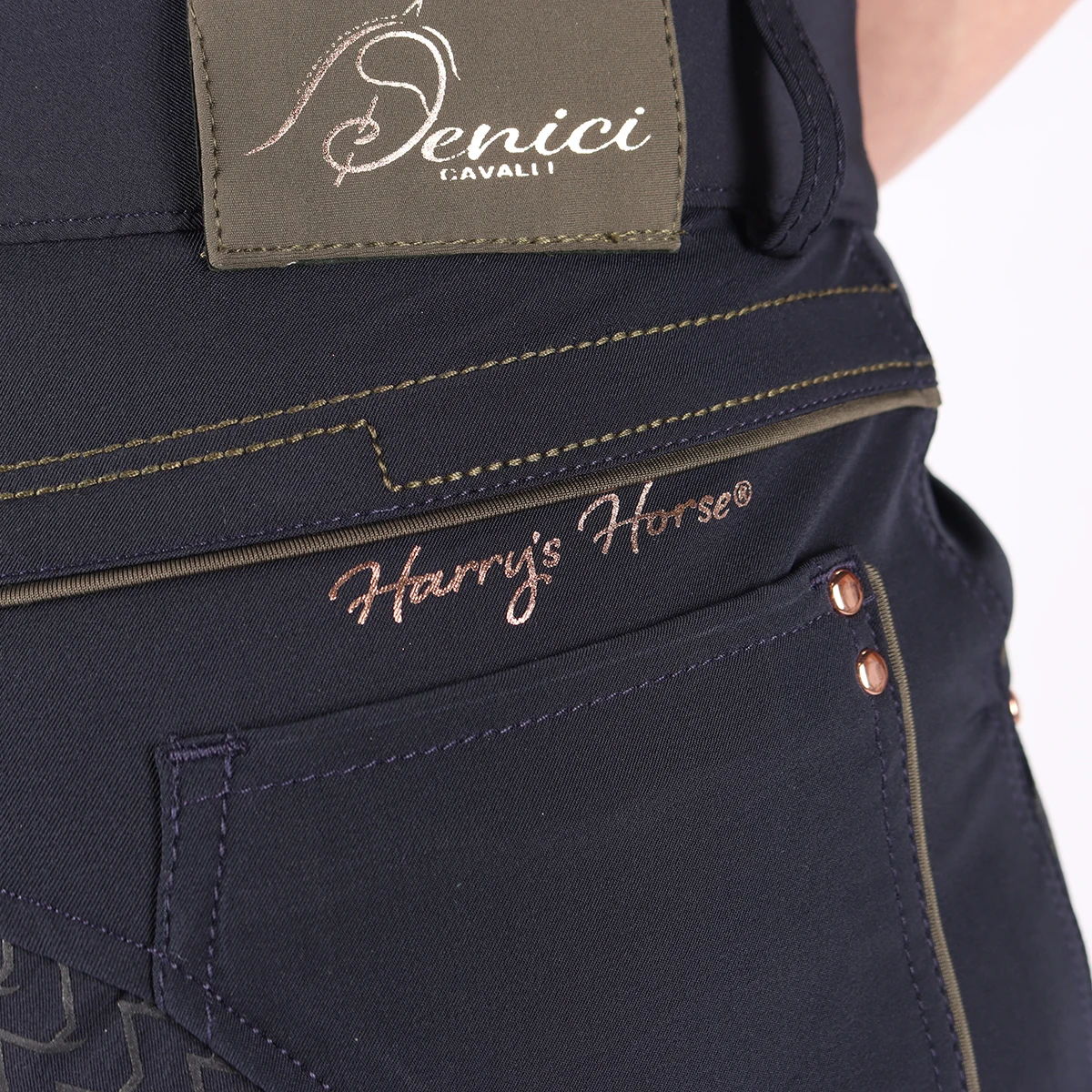 Rijbroek Harry's Horse Denici Cavalli Bosque Full Grip Donkerblauw 6 Rijbroek Harry's Horse Denici Cavalli Bosque Full Grip Donkerblauw - Afbeelding 4
