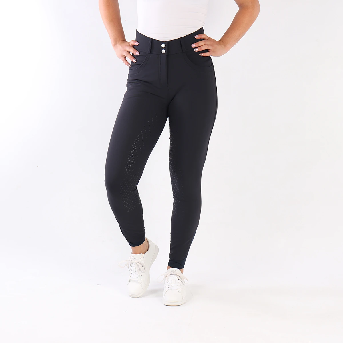 Rijbroek Harry's Horse Malagna Full Grip Donkergrijs 4 Rijbroek Harry's Horse Malagna Full Grip Donkergrijs - Afbeelding 2