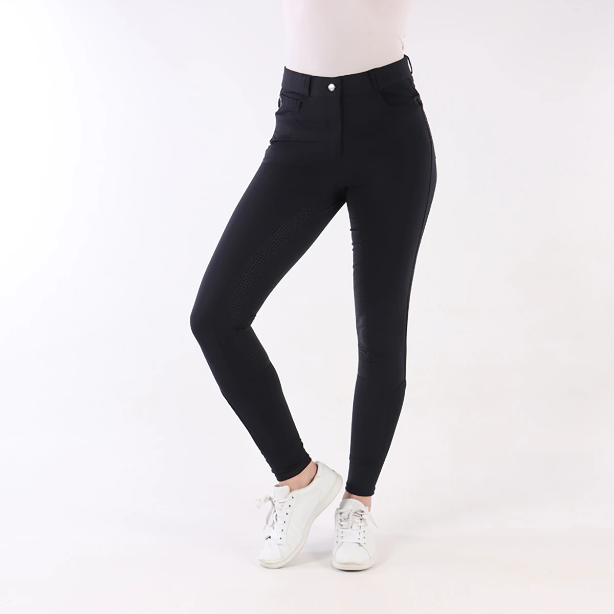 Rijbroek Harry's Horse Redwood Full Grip Donkerblauw 4 Rijbroek Harry's Horse Redwood Full Grip Donkerblauw - Afbeelding 2