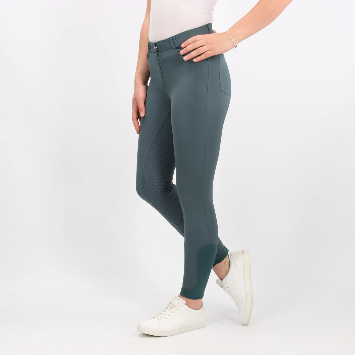 Rijbroek Harry's Horse Redwood Full Grip Lichtblauw 4 Rijbroek Harry's Horse Redwood Full Grip Lichtblauw - Afbeelding 2