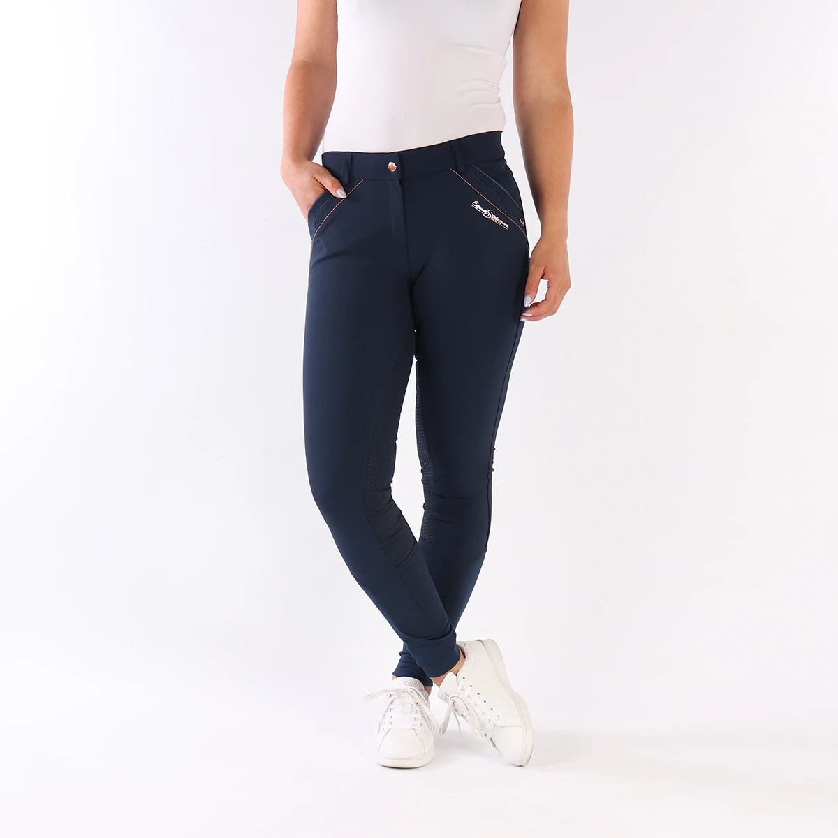 Rijbroek Harry's Horse Tallinn Full Grip Blauw 4 Rijbroek Harry's Horse Tallinn Full Grip Blauw - Afbeelding 2