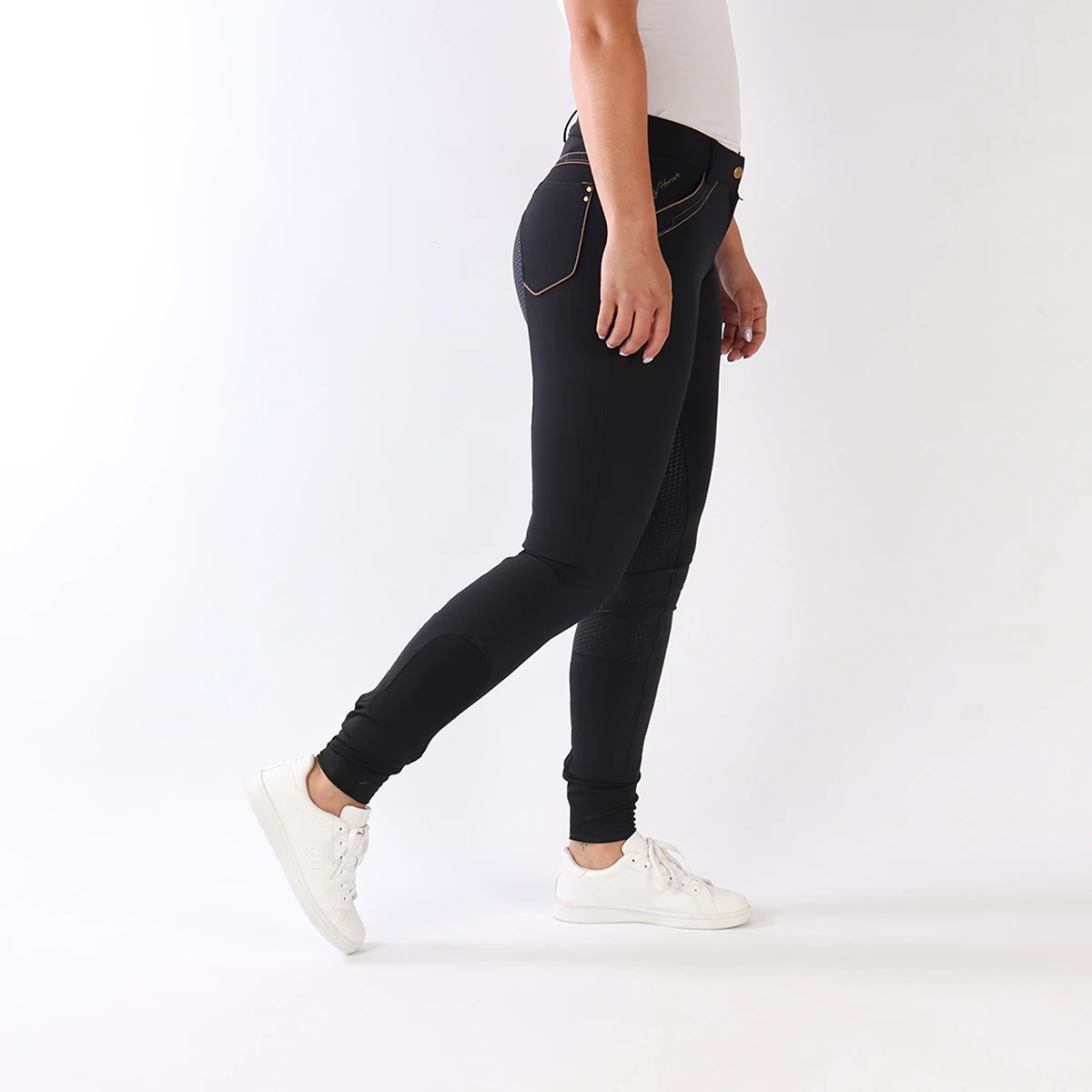 Rijbroek Harry's Horse Tallinn Full Grip Zwart 5 Rijbroek Harry's Horse Tallinn Full Grip Zwart - Afbeelding 3