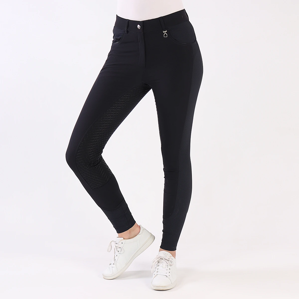 Rijbroek Horze Saphira Limited Edition Full Grip Donkerblauw 4 Rijbroek Horze Saphira Limited Edition Full Grip Donkerblauw - Afbeelding 2