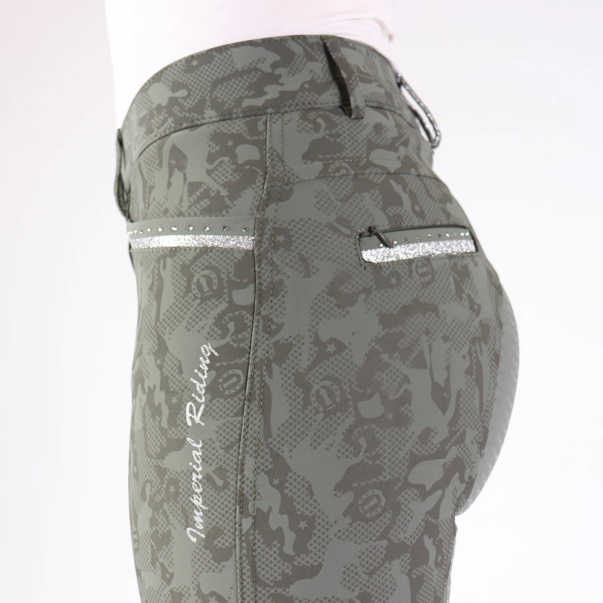 Rijbroek Imperial Riding El Capone Full Grip Donkergroen 6 Rijbroek Imperial Riding El Capone Full Grip Donkergroen - Afbeelding 4