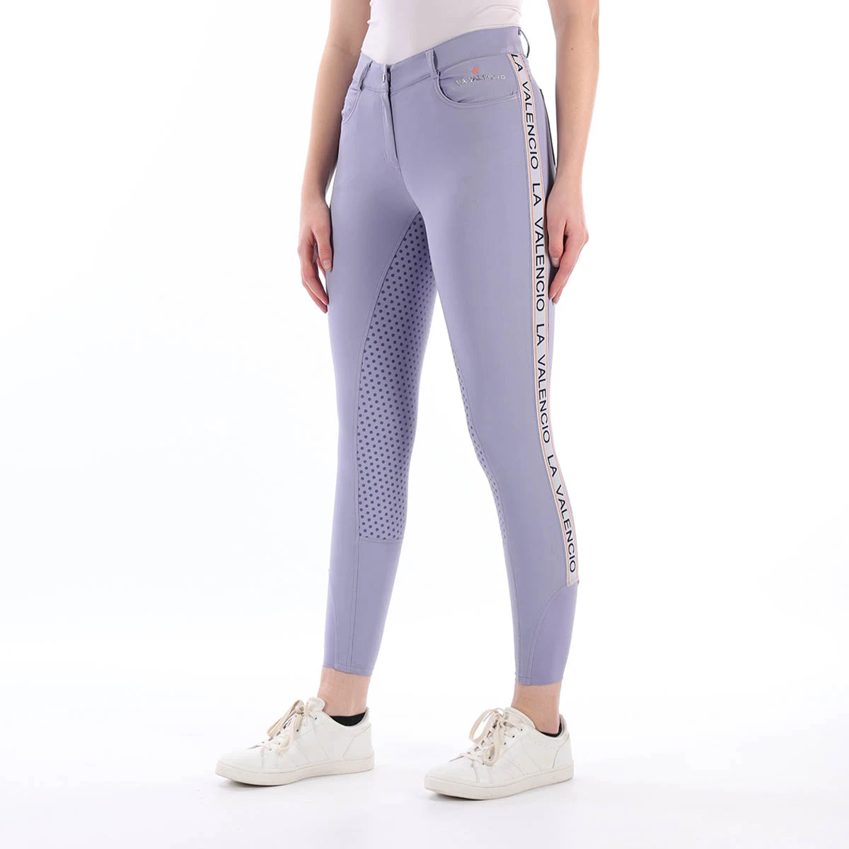 Rijbroek La Valencio LVRiver Full Grip Lichtpaars 5 Rijbroek La Valencio LVRiver Full Grip Lichtpaars - Afbeelding 3