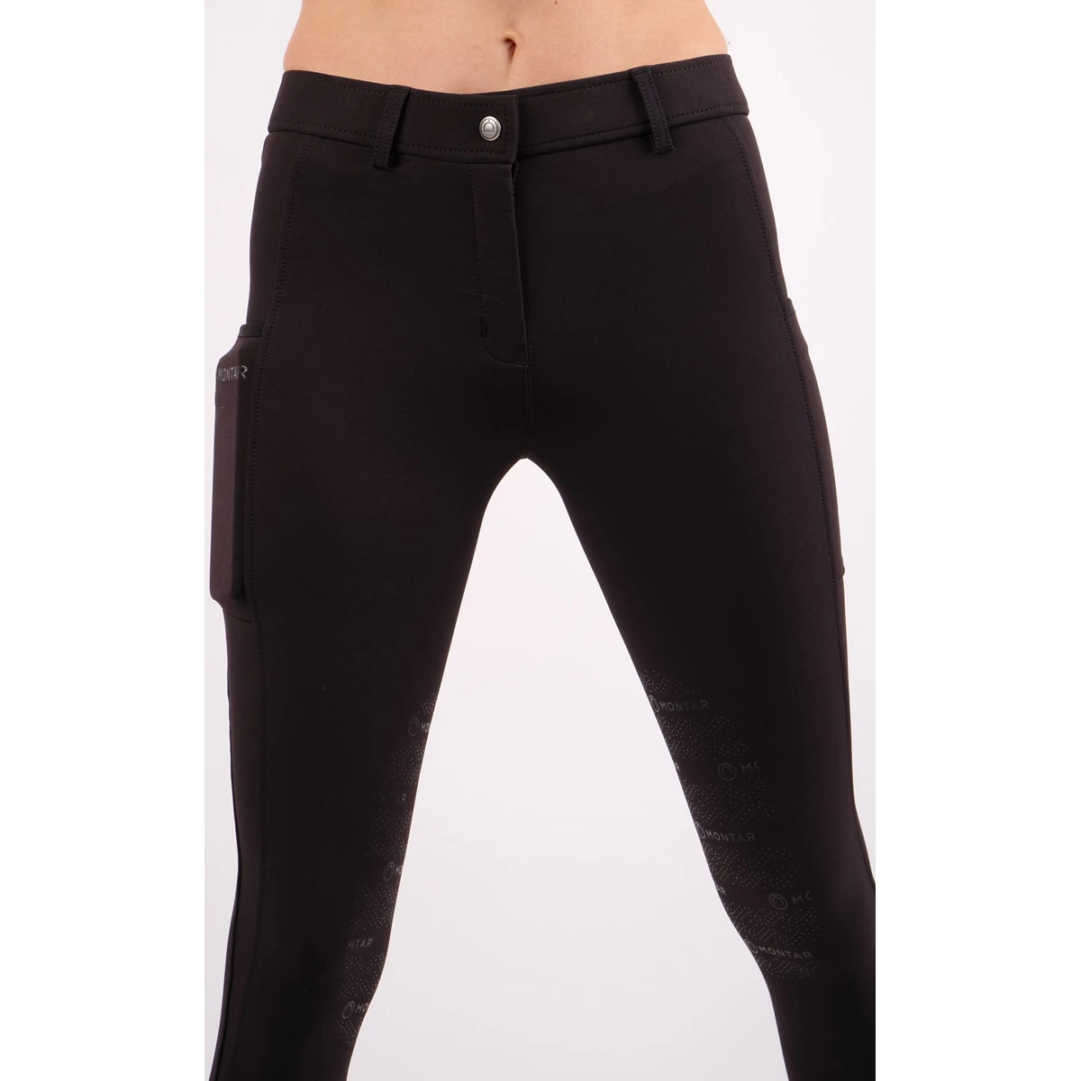 Rijbroek Montar Echo Knie Grip Zwart 4 Rijbroek Montar Echo Knie Grip Zwart - Afbeelding 2