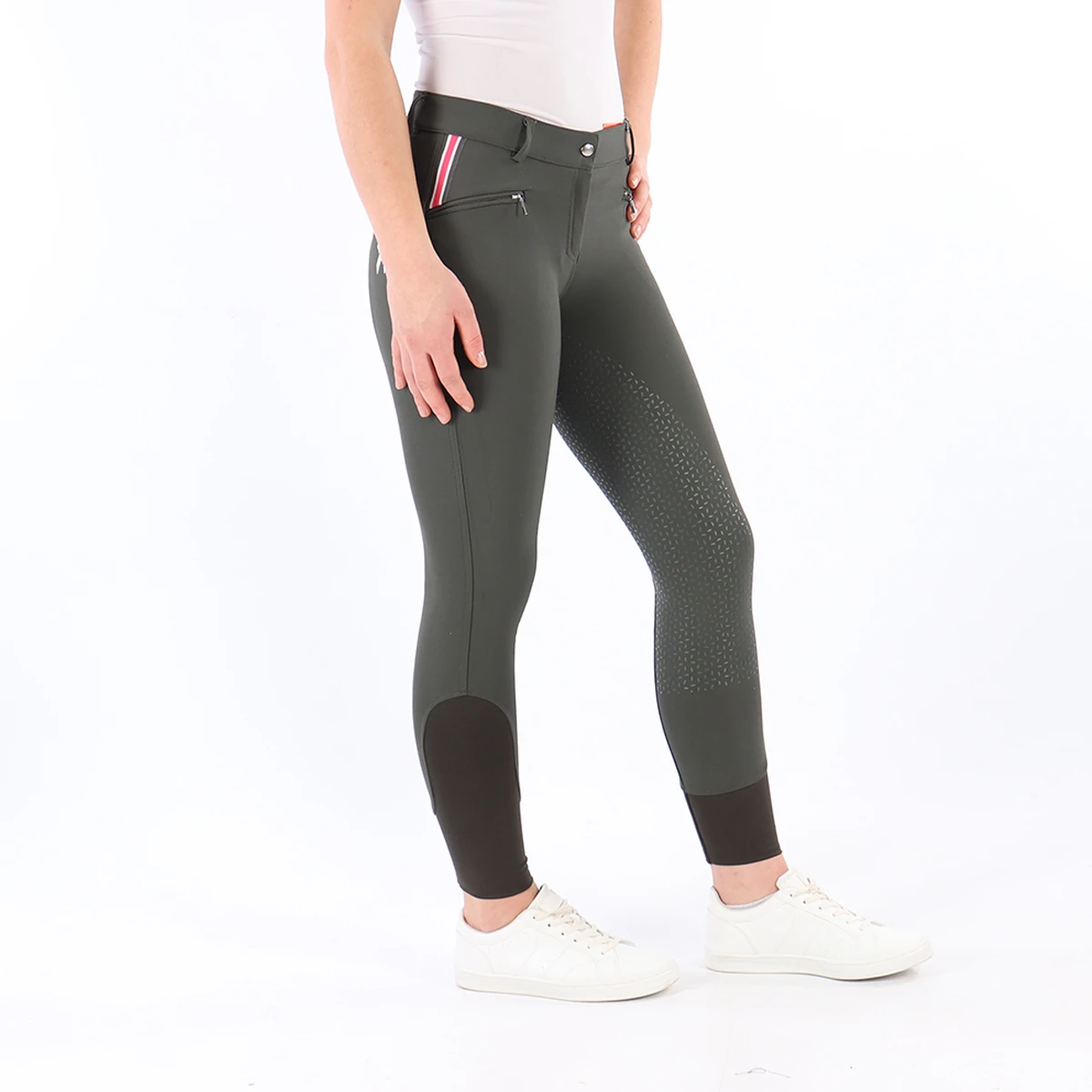 Rijbroek Paardenpraat By Ej 2.0 Full Grip Donkergroen 5 Rijbroek Paardenpraat By Ej 2.0 Full Grip Donkergroen - Afbeelding 3