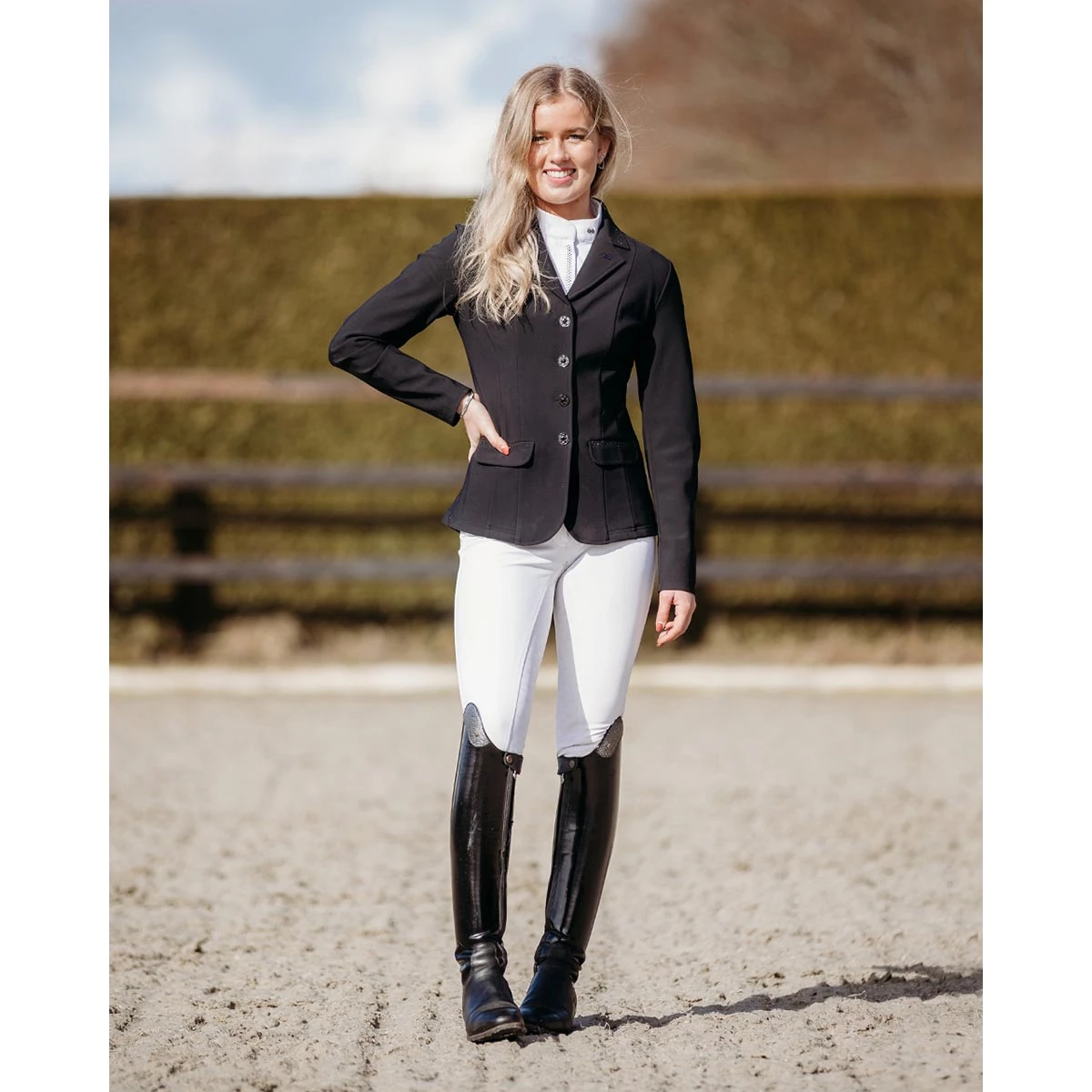 Rijbroek PresTeq PerformNow Full Grip Wit 6 Rijbroek PresTeq PerformNow Full Grip Wit - Afbeelding 4