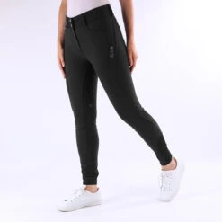 Rijbroek Quur Highwaist QNeva Siliconen Zwart -Stijlvolle Ruiter rijbroek quur highwaist qneva siliconen zwart 1500x1500 101670