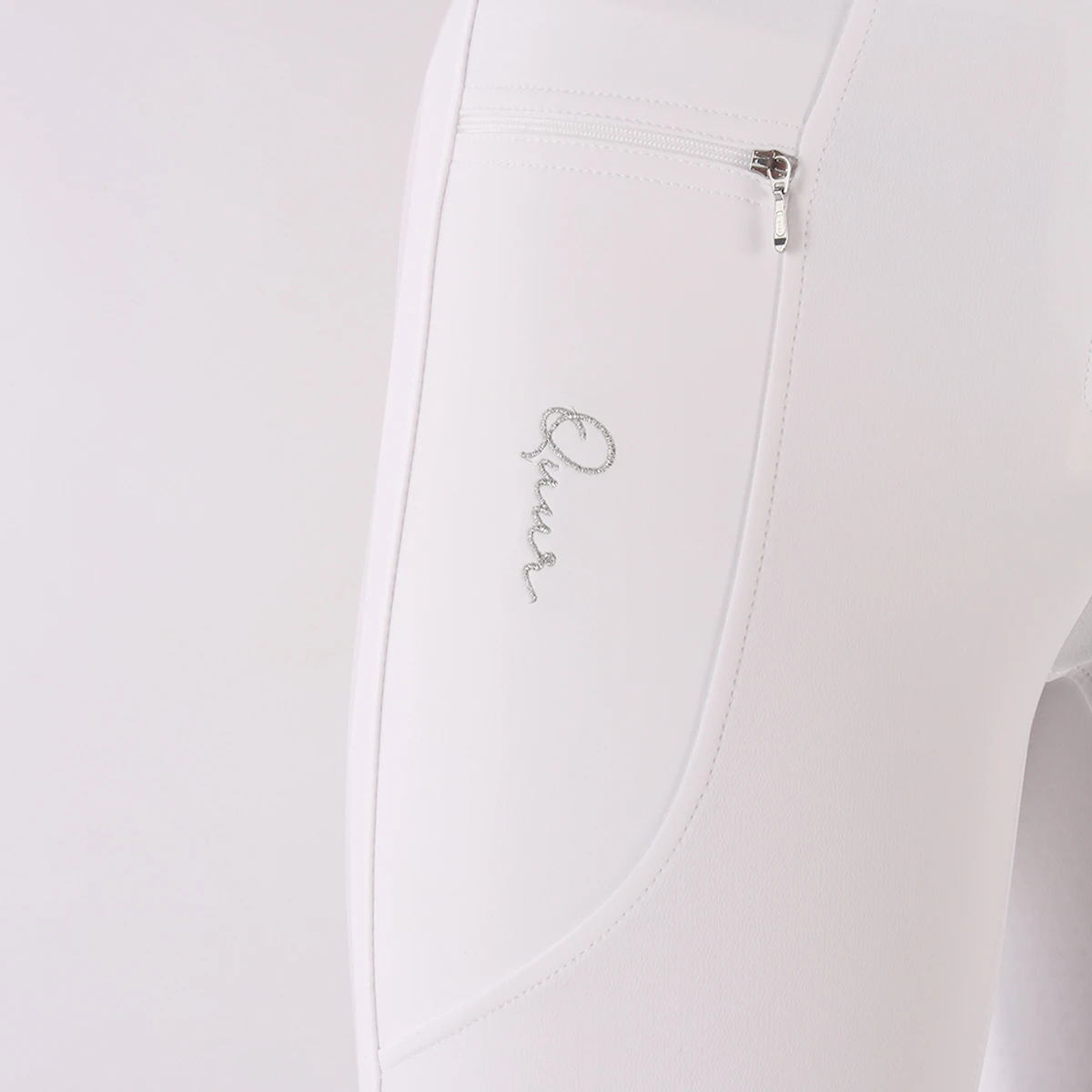 Rijbroek Quur QNeela Full Grip Wit 7 Rijbroek Quur QNeela Full Grip Wit - Afbeelding 5