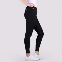 Rijbroek Quur QNicci Siliconen Zwart -Stijlvolle Ruiter rijbroek quur qnicci siliconen zwart 1500x1500 101683