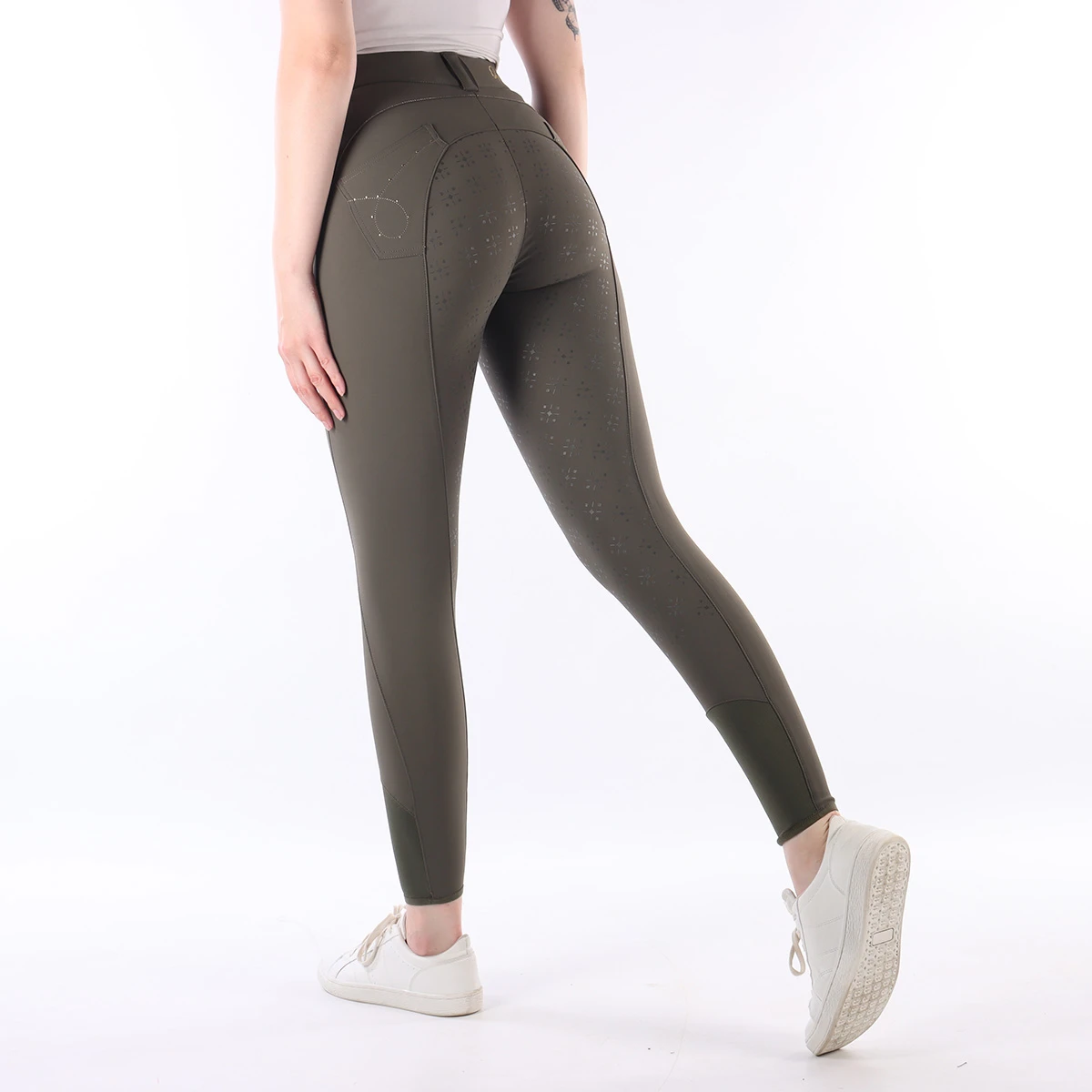 Rijbroek Quur QNieky Full Grip Donkergroen 4 Rijbroek Quur QNieky Full Grip Donkergroen - Afbeelding 2