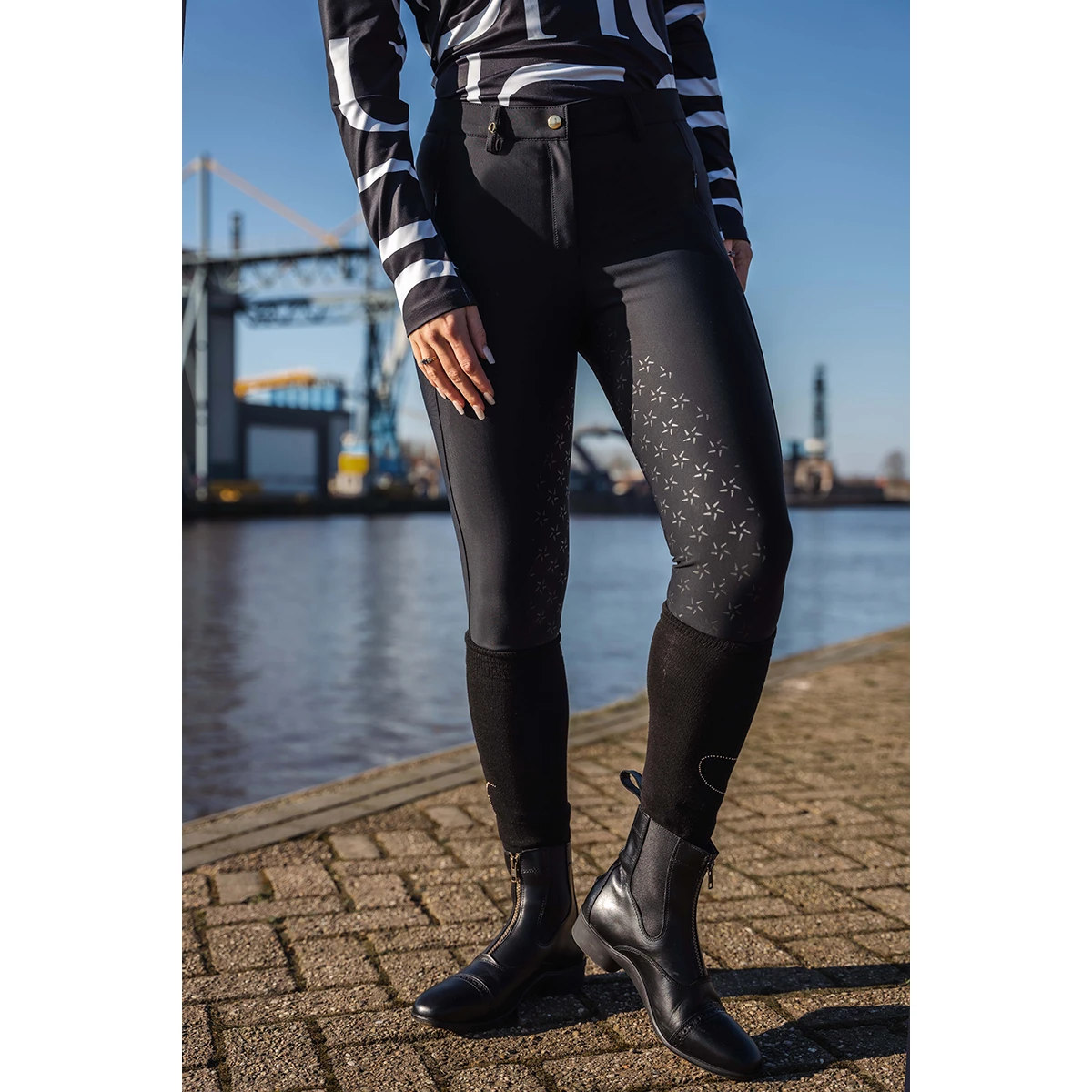 Rijbroek Quur QNoxx Full Grip Zwart 9 Rijbroek Quur QNoxx Full Grip Zwart - Afbeelding 7