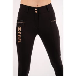 Rijbroek Rebel By Montar Rosegold Full Grip Zwart -Stijlvolle Ruiter rijbroek rebel by montar rosegold full grip zwart 1500x1500 151177