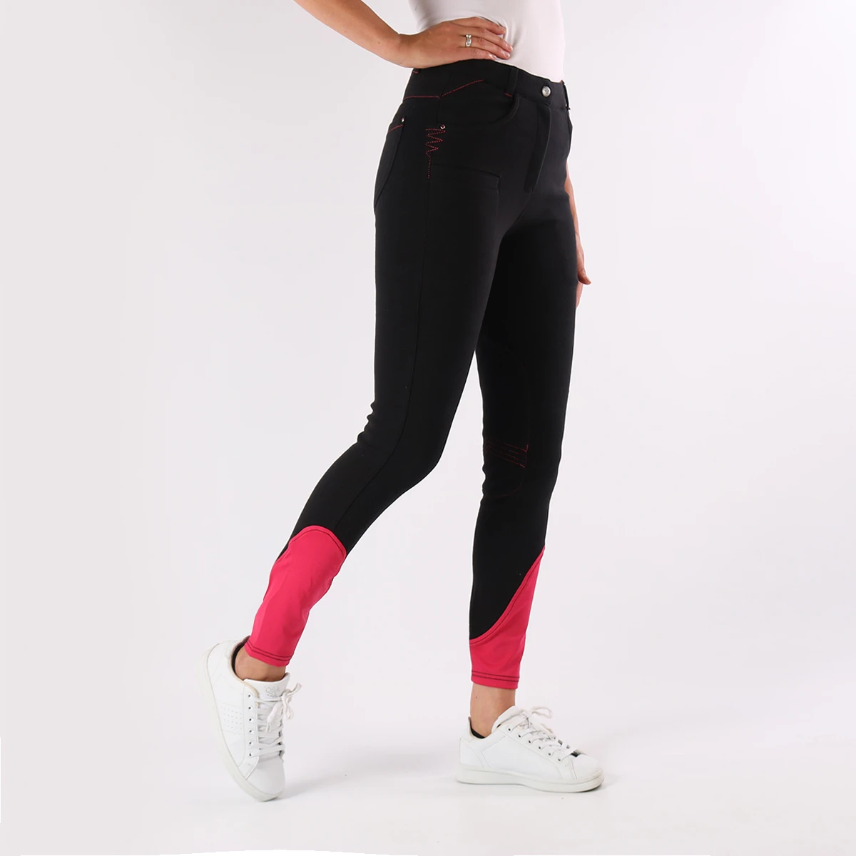 Rijbroek Red Horse Evy Slimfit Kids Zwart 5 Rijbroek Red Horse Evy Slimfit Kids Zwart - Afbeelding 3