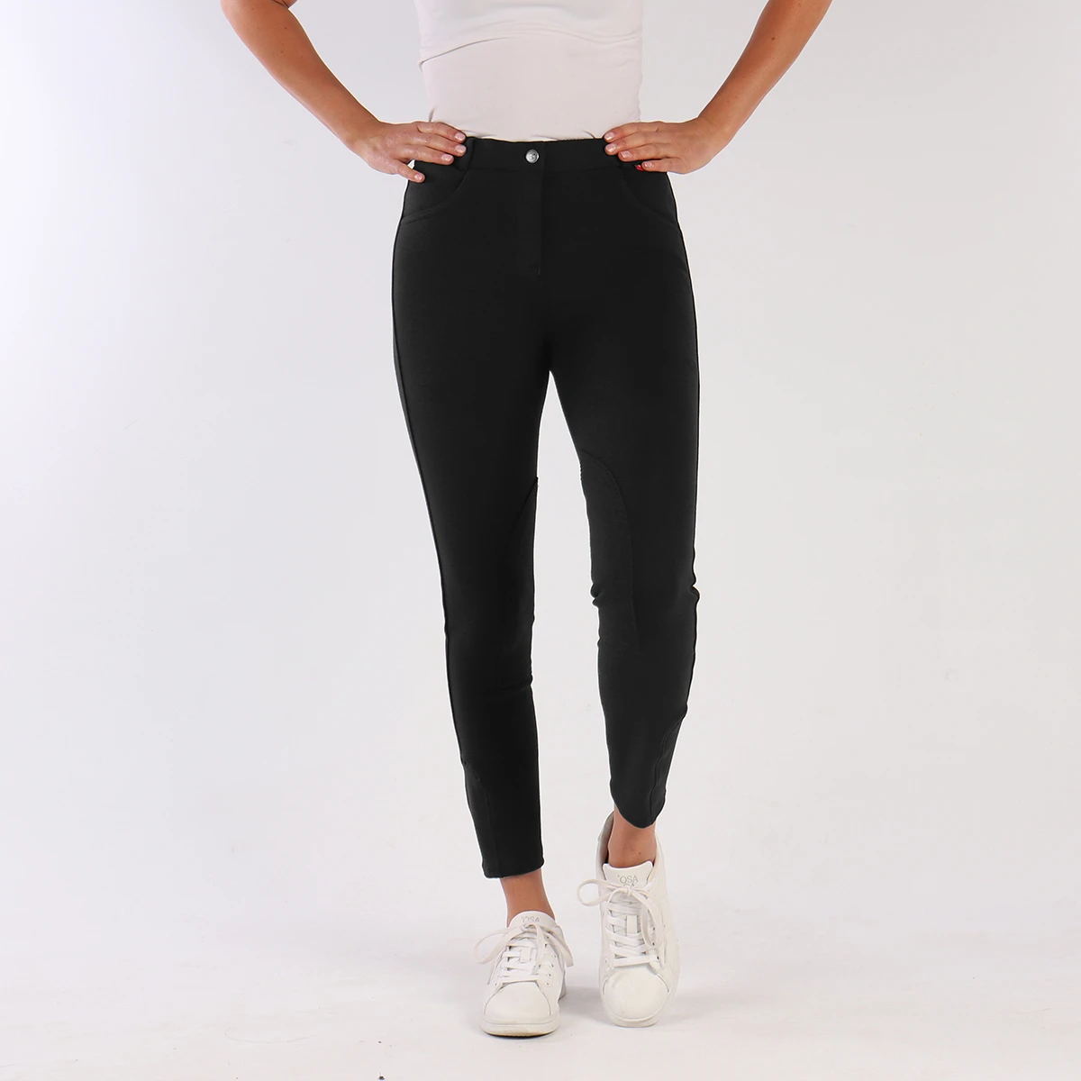 Rijbroek Red Horse Topper Knie Grip Kids Zwart 4 Rijbroek Red Horse Topper Knie Grip Kids Zwart - Afbeelding 2