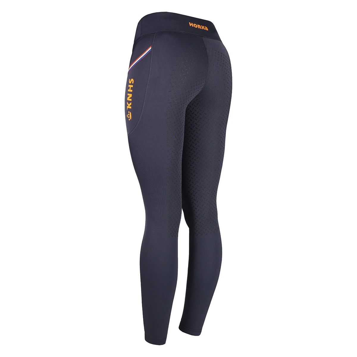 Rijlegging KNHS Full Grip Donkerblauw-oranje 3 Rijlegging KNHS Full Grip Donkerblauw-oranje