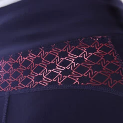 Rijlegging N-Brands X Epplejeck Printed Shiny Full Grip Donkerblauw-roze -Stijlvolle Ruiter rijlegging n brands x epplejeck printed shiny full grip donkerblauw roze 1500x1500 180310