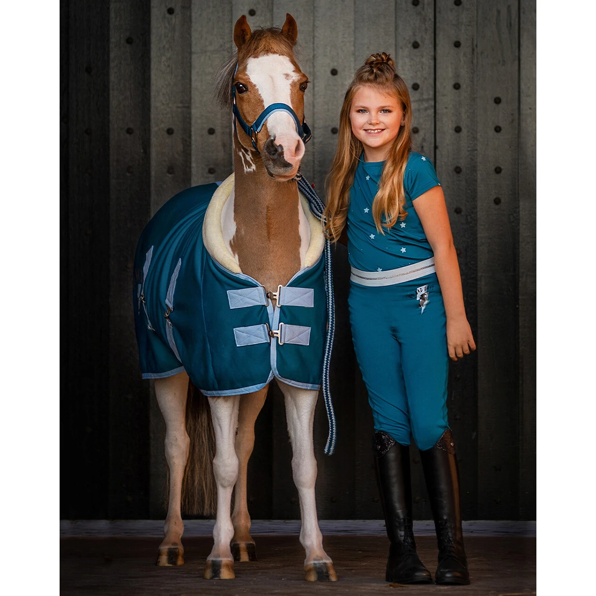 Rijlegging QHP Thunderbolt Full Grip Kids Blauw 9 Rijlegging QHP Thunderbolt Full Grip Kids Blauw - Afbeelding 7