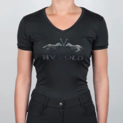 Shirt HV POLO Favouritas Limited Tech Zwart -Stijlvolle Ruiter shirt hv polo favouritas limited tech zwart 1500x1500 144889