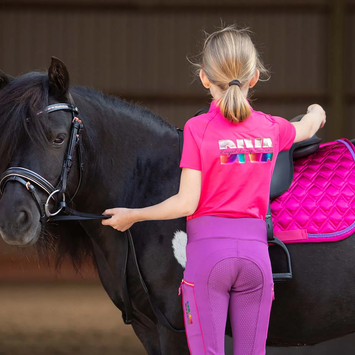 Trainingsshirt Harry's Horse Diva Fuchsia Kids Donkerroze 5 Trainingsshirt Harry's Horse Diva Fuchsia Kids Donkerroze - Afbeelding 3