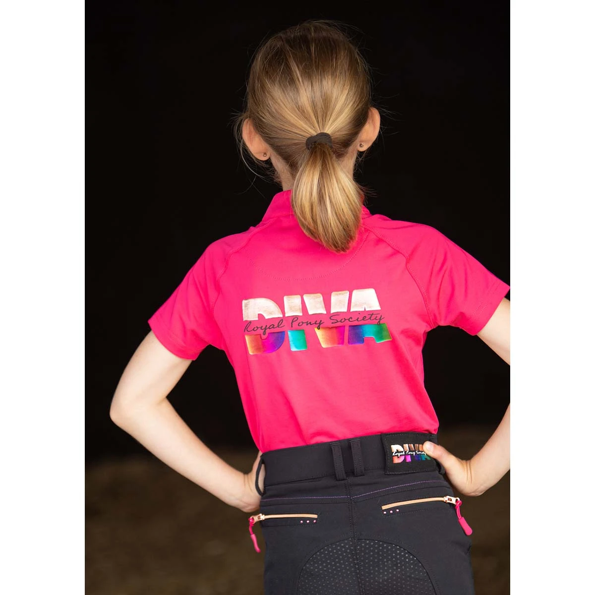 Trainingsshirt Harry's Horse Diva Fuchsia Kids Donkerroze 6 Trainingsshirt Harry's Horse Diva Fuchsia Kids Donkerroze - Afbeelding 4