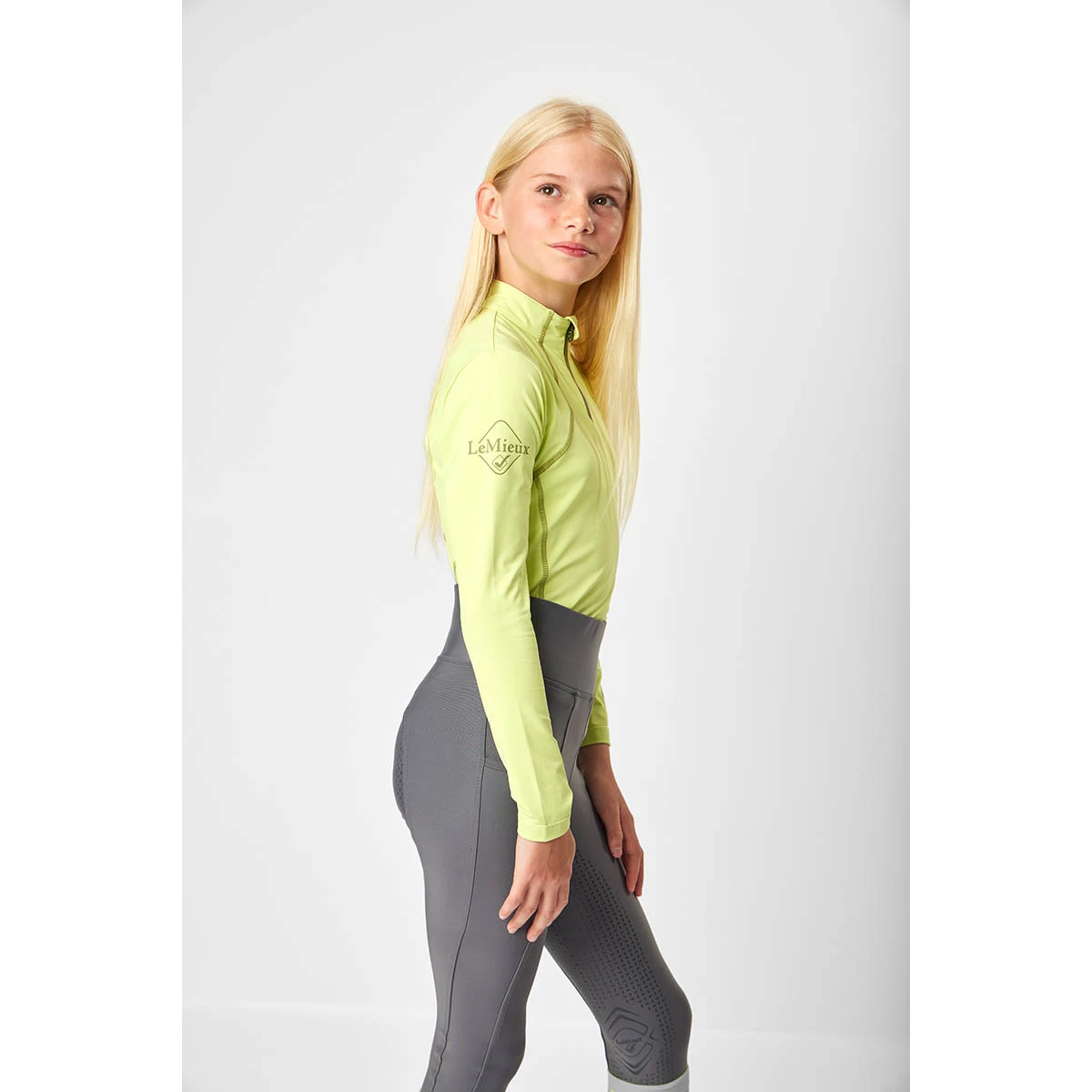 Trainingsshirt LeMieux Base Layer Kids Lichtgroen 7 Trainingsshirt LeMieux Base Layer Kids Lichtgroen - Afbeelding 5