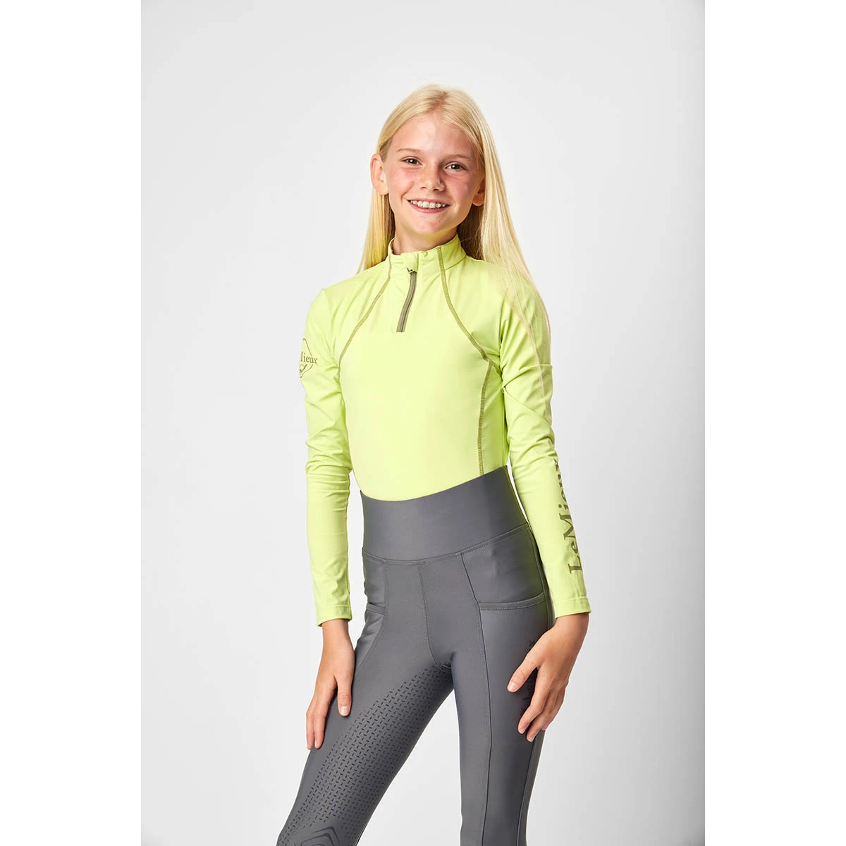 Trainingsshirt LeMieux Base Layer Kids Lichtgroen 8 Trainingsshirt LeMieux Base Layer Kids Lichtgroen - Afbeelding 6