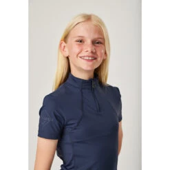 Trainingsshirt LeMieux Base Layer Short Sleeve Kids Donkerblauw -Stijlvolle Ruiter trainingsshirt lemieux base layer short sleeve kids donkerblauw 1500x1500 182116