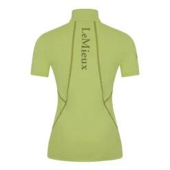 Voorkant -Stijlvolle Ruiter trainingsshirt lemieux base layer short sleeve kids lichtgroen 1500x1500 182120