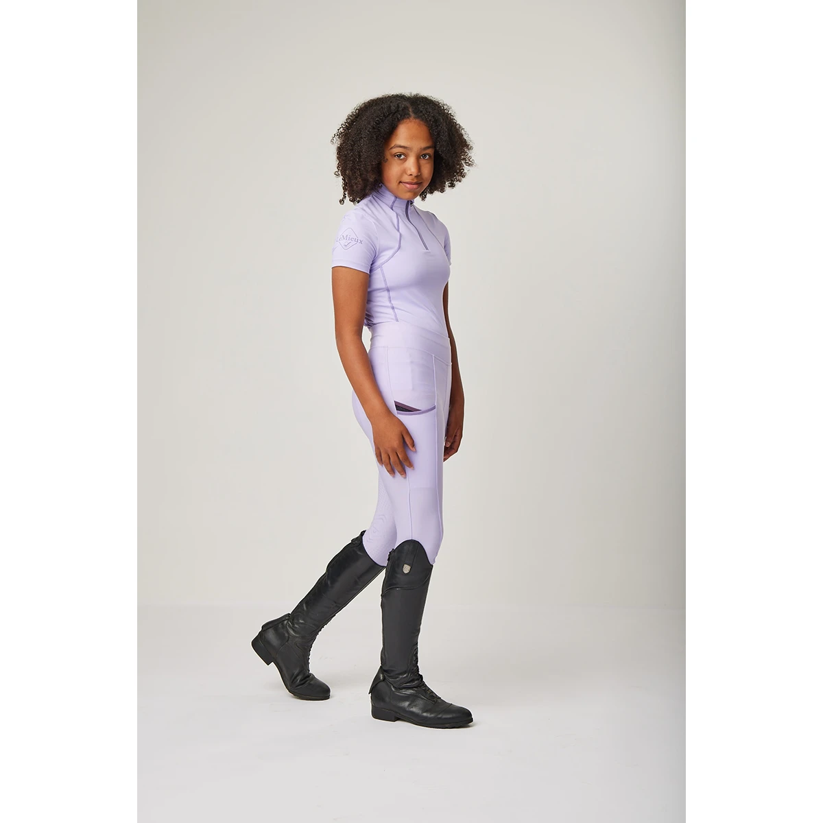 Trainingsshirt LeMieux Base Layer Short Sleeve Kids Lichtpaars 7 Trainingsshirt LeMieux Base Layer Short Sleeve Kids Lichtpaars - Afbeelding 5