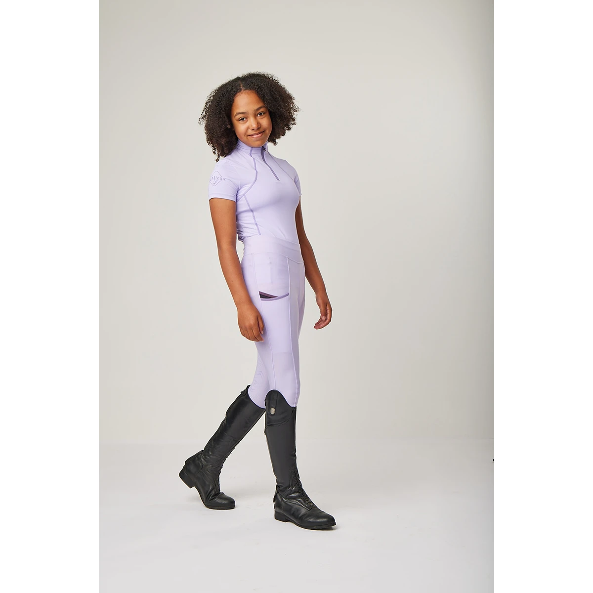 Trainingsshirt LeMieux Base Layer Short Sleeve Kids Lichtpaars 8 Trainingsshirt LeMieux Base Layer Short Sleeve Kids Lichtpaars - Afbeelding 6