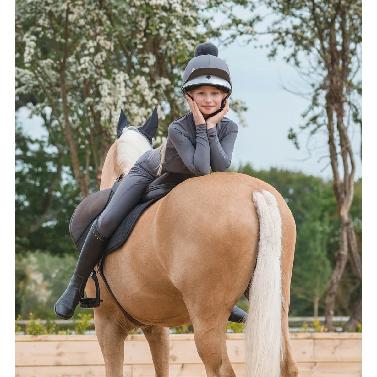 Trainingsshirt LeMieux Young Rider Kids Grijs 8 Trainingsshirt LeMieux Young Rider Kids Grijs - Afbeelding 6